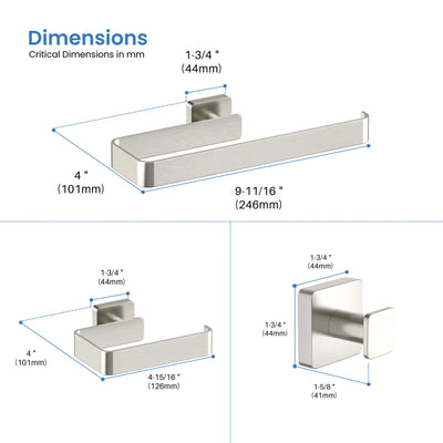 Fusion 4-Piece Bathroom Hardware Set - C-CBA16-4-1  - Shop at Home Craft Studio - 20