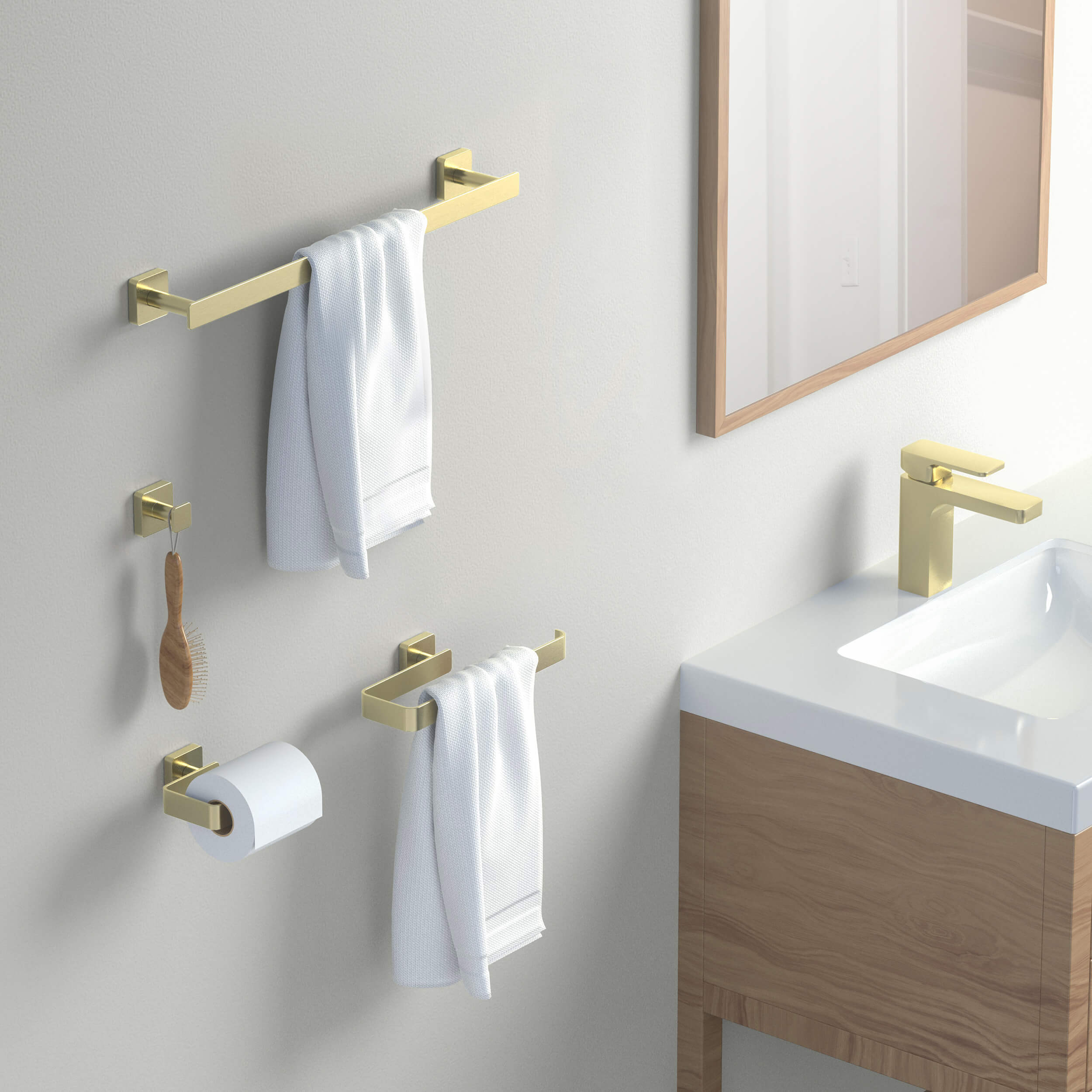 Fusion 4-Piece Bathroom Hardware Set - C-CBA16-4-2  - Shop at Home Craft Studio - 3