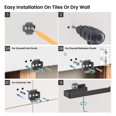 Fusion 4-Piece Bathroom Hardware Set - C-CBA16-4-2  - Shop at Home Craft Studio - 6