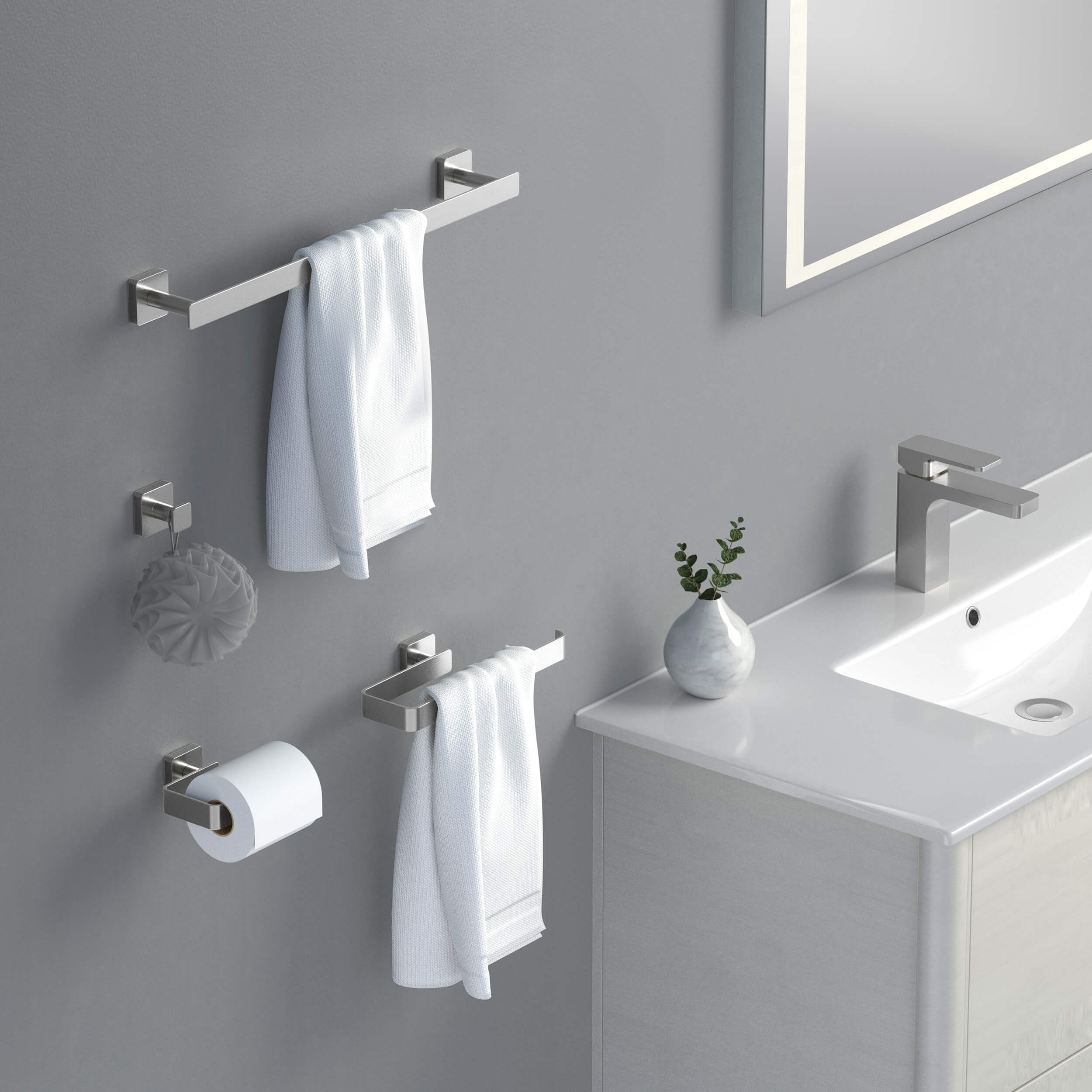 Fusion 4-Piece Bathroom Hardware Set - C-CBA16-4-2  - Shop at Home Craft Studio - 8