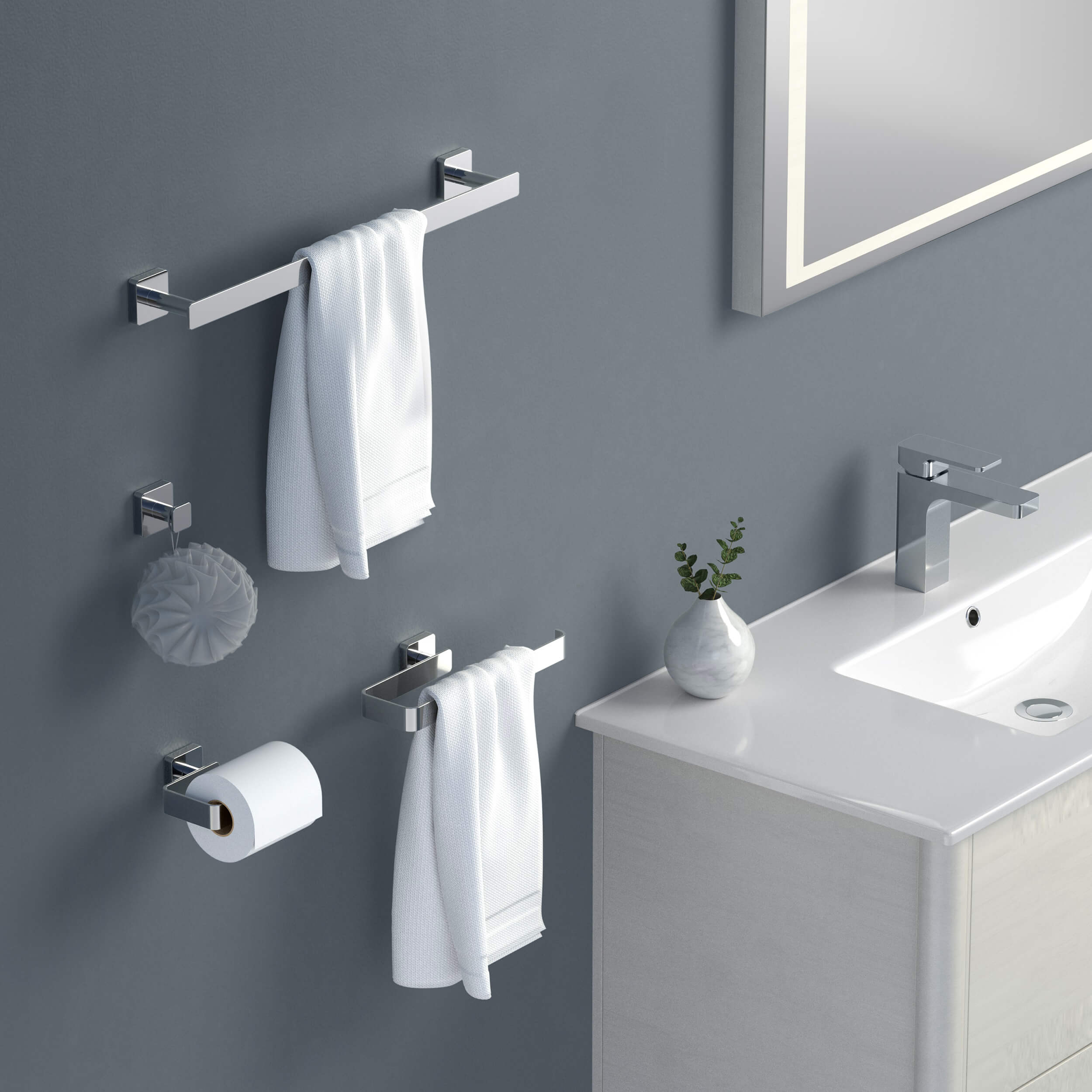 Fusion 4-Piece Bathroom Hardware Set - C-CBA16-4-2  - Shop at Home Craft Studio - 14