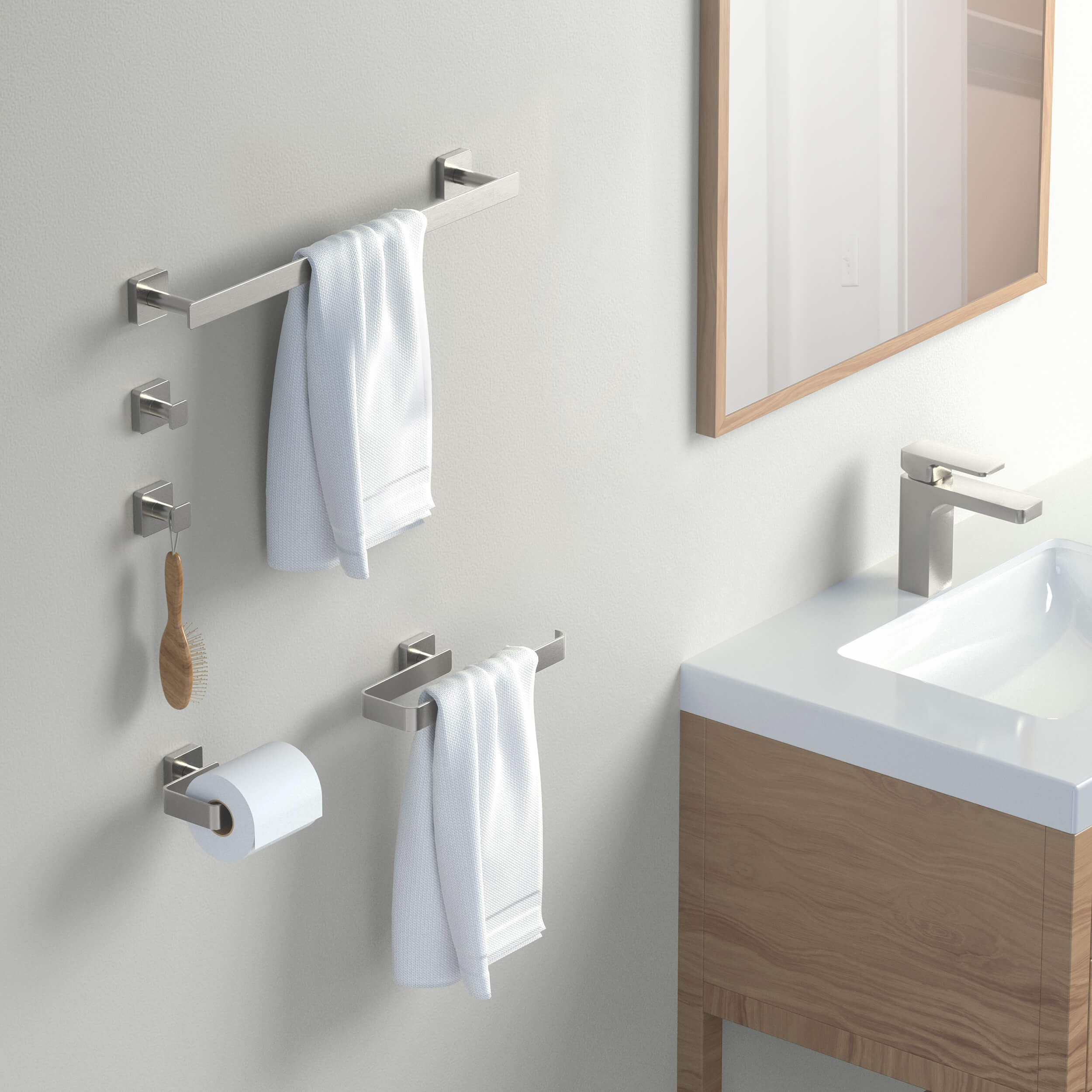 Fusion 5-Piece Bathroom Hardware Set - C-CBA16-5-1  - Shop at Home Craft Studio - 9