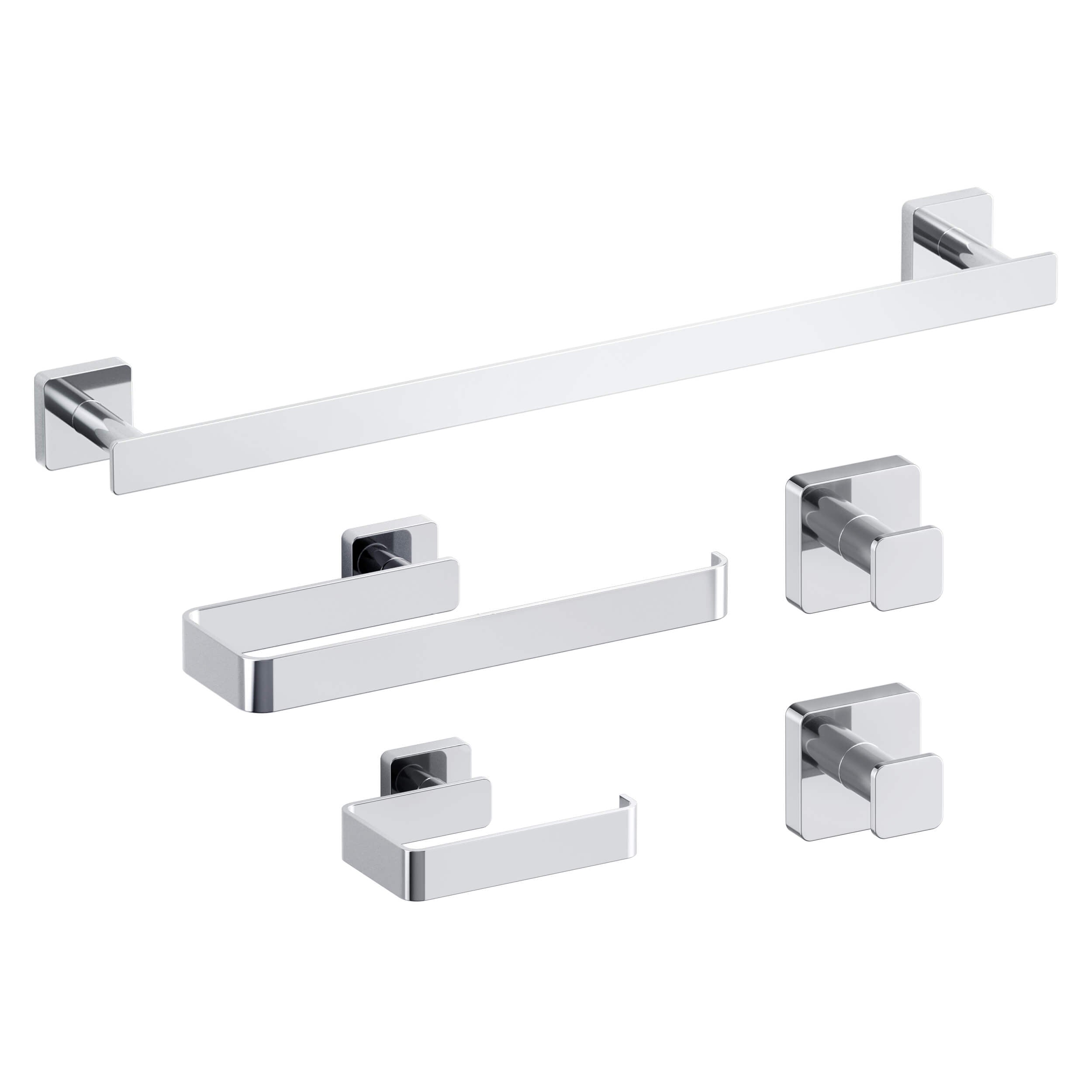 Fusion 5-Piece Bathroom Hardware Set - C-CBA16-5-1  - Shop at Home Craft Studio - 13