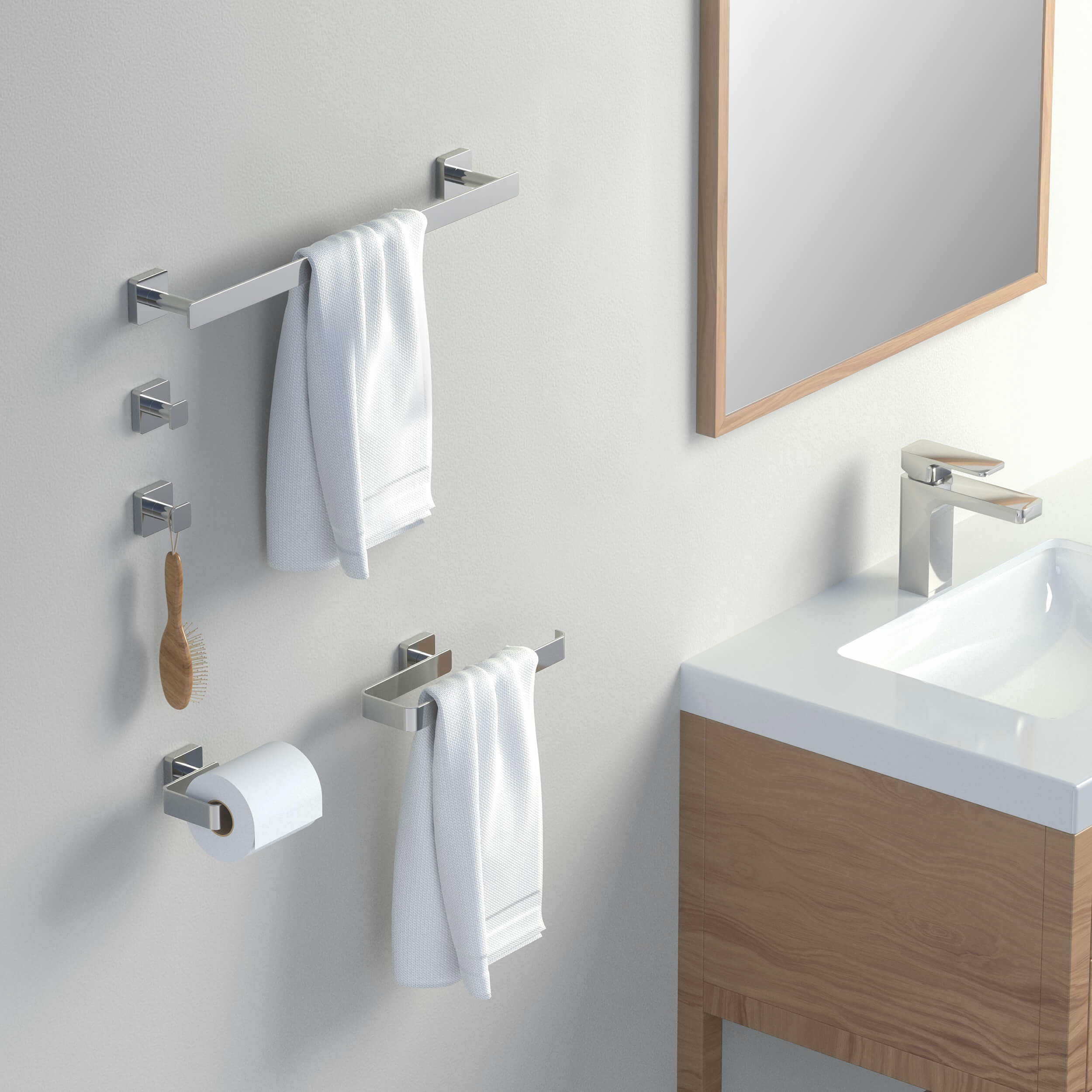 Fusion 5-Piece Bathroom Hardware Set - C-CBA16-5-1  - Shop at Home Craft Studio - 15
