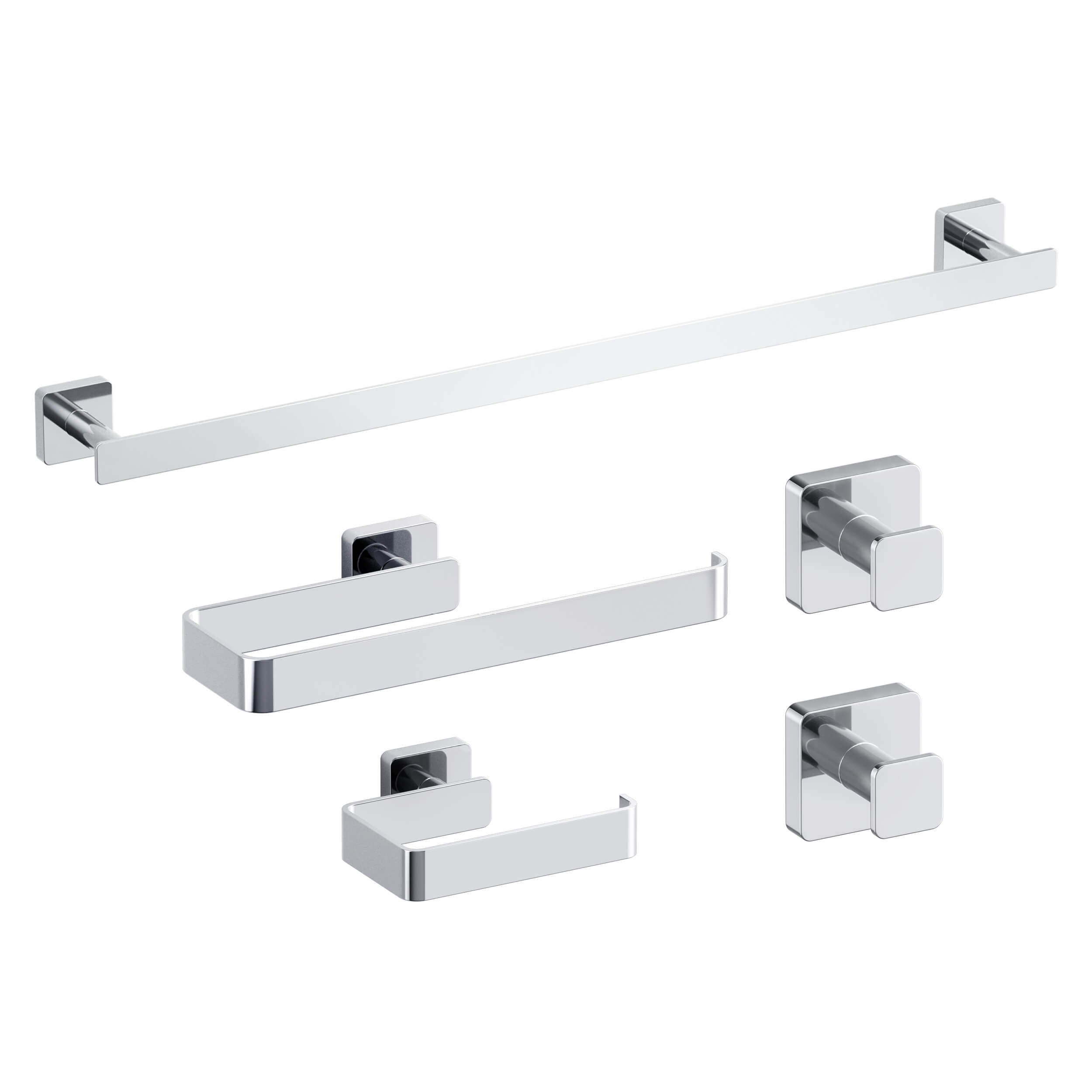 Fusion 5-Piece Bathroom Hardware Set - C-CBA16-5  - Shop at Home Craft Studio - 16