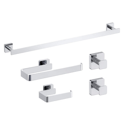 Fusion 5-Piece Bathroom Hardware Set - C-CBA16-5  - Shop at Home Craft Studio - 16