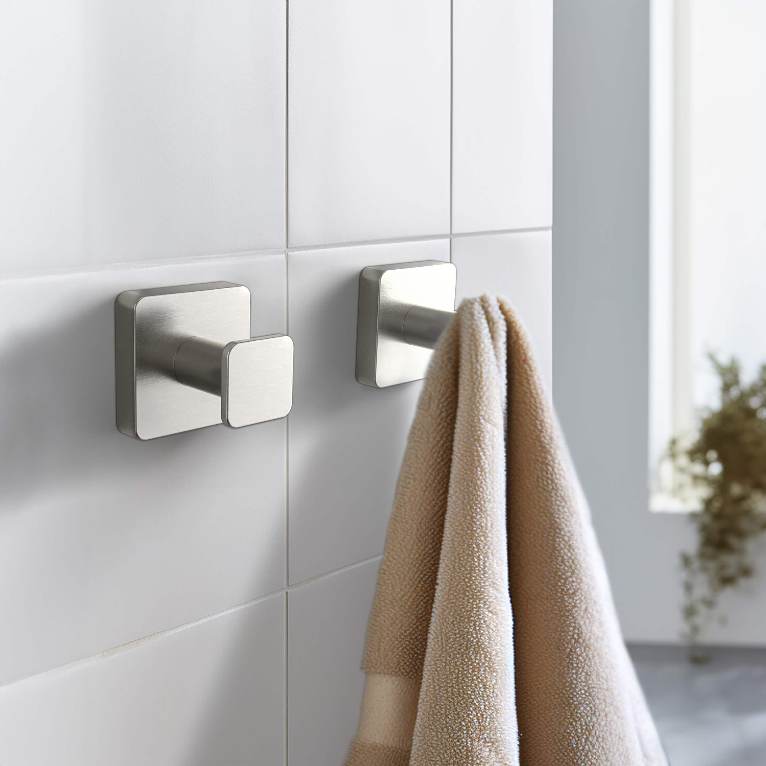 Fusion Bathroom Towel & Robe Hook 2 Count - CBA-1601-2PC  - Shop at Home Craft Studio - 10