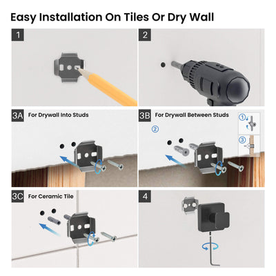 Fusion Bathroom Towel & Robe Hook 2 Count - CBA-1601-2PC  - Shop at Home Craft Studio - 24