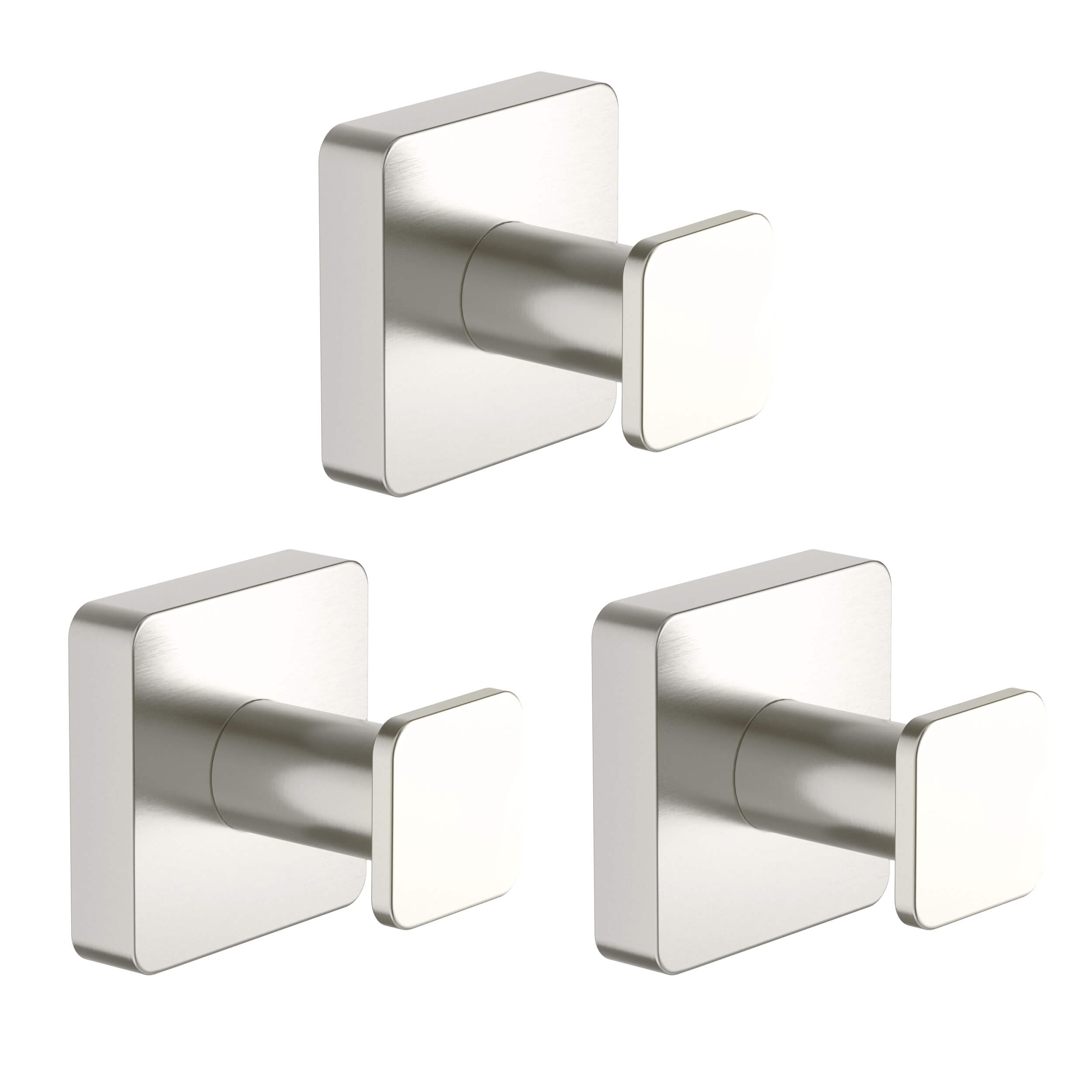 Fusion Bathroom Towel & Robe Hook 3 Count - CBA-1601-3PC  - Shop at Home Craft Studio - 9