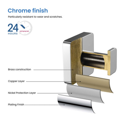Fusion Bathroom Towel & Robe Hook -  CBA-1601  - Shop at Home Craft Studio - 22