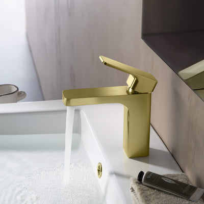 Fusion Single Handle Bathroom Vanity Sink Faucet with Pop Up Drain - CBF-1017  - Shop at Home Craft Studio - 2