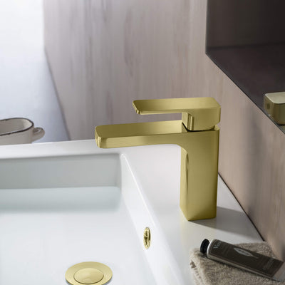 Fusion Single Handle Bathroom Vanity Sink Faucet with Pop Up Drain - CBF-1017  - Shop at Home Craft Studio - 3