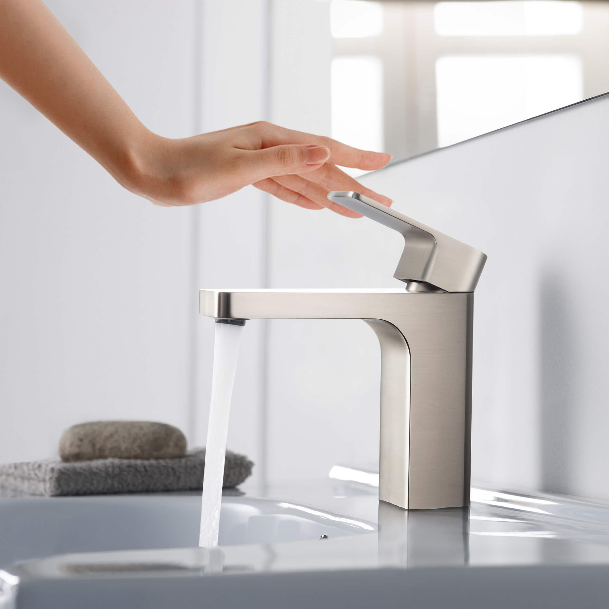 Fusion Single Handle Bathroom Vanity Sink Faucet with Pop Up Drain - CBF-1017  - Shop at Home Craft Studio - 10