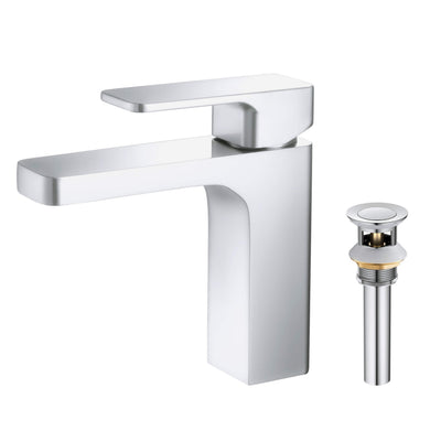 Fusion Single Handle Bathroom Vanity Sink Faucet with Pop Up Drain - CBF-1017  - Shop at Home Craft Studio - 12
