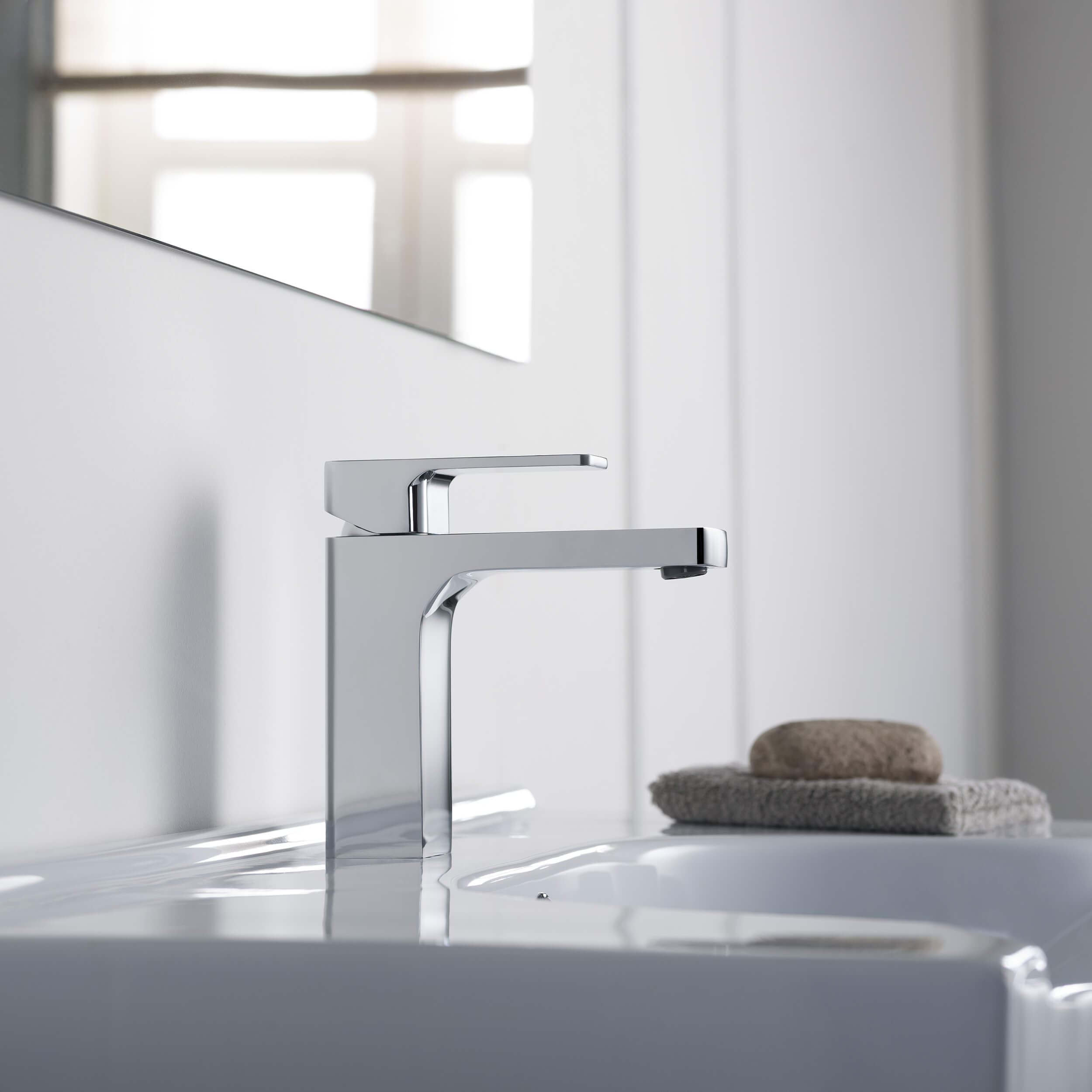 Fusion Single Handle Bathroom Vanity Sink Faucet with Pop Up Drain - CBF-1017  - Shop at Home Craft Studio - 13