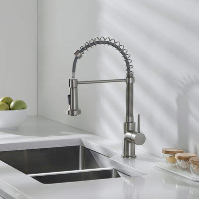 Genova Commercial Style Single Handle Pull Down Kitchen Sink Faucet - CKF-2003  - Shop at Home Craft Studio - 12