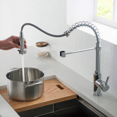 Genova Commercial Style Single Handle Pull Down Kitchen Sink Faucet - CKF-2003  - Shop at Home Craft Studio - 28