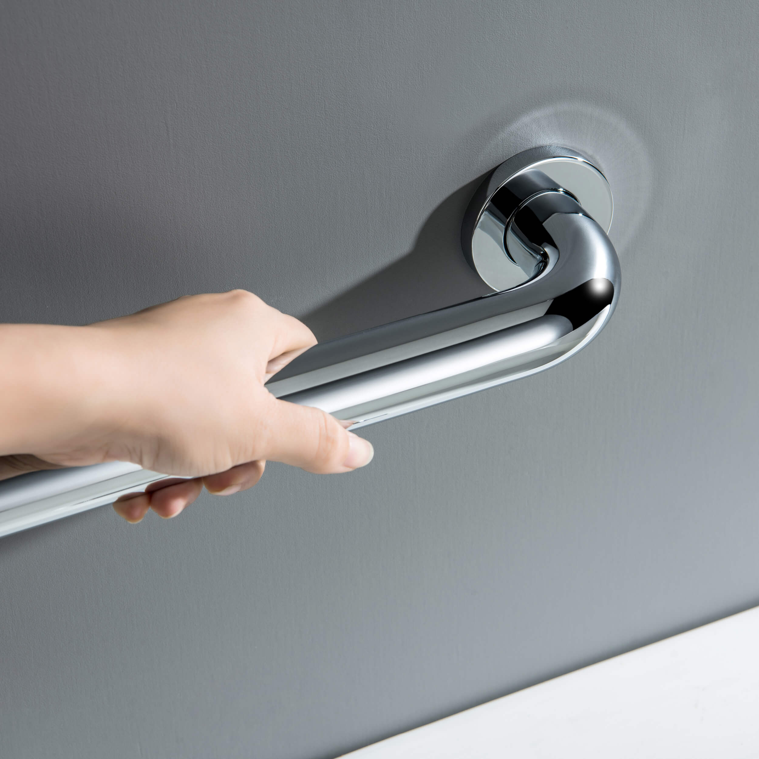 Halo 12" Stainless Steel Bathroom Safety Grab Bar - CGB-1012  - Shop at Home Craft Studio - 11
