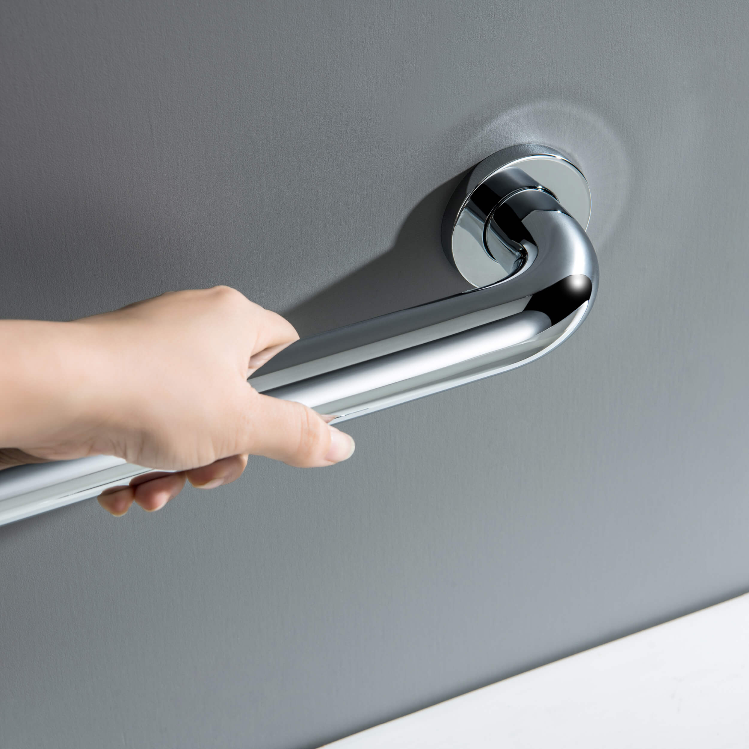 Halo 18" Stainless Steel Bathroom Safety Grab Bar - CGB-1018  - Shop at Home Craft Studio - 15