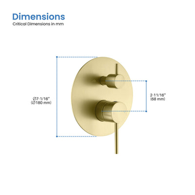 Halo 2 Function Rough-in Valve Trim Plate  - SVT1-2  - Shop at Home Craft Studio - 4