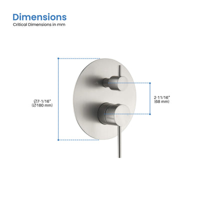 Halo 2 Function Rough-in Valve Trim Plate  - SVT1-2  - Shop at Home Craft Studio - 8