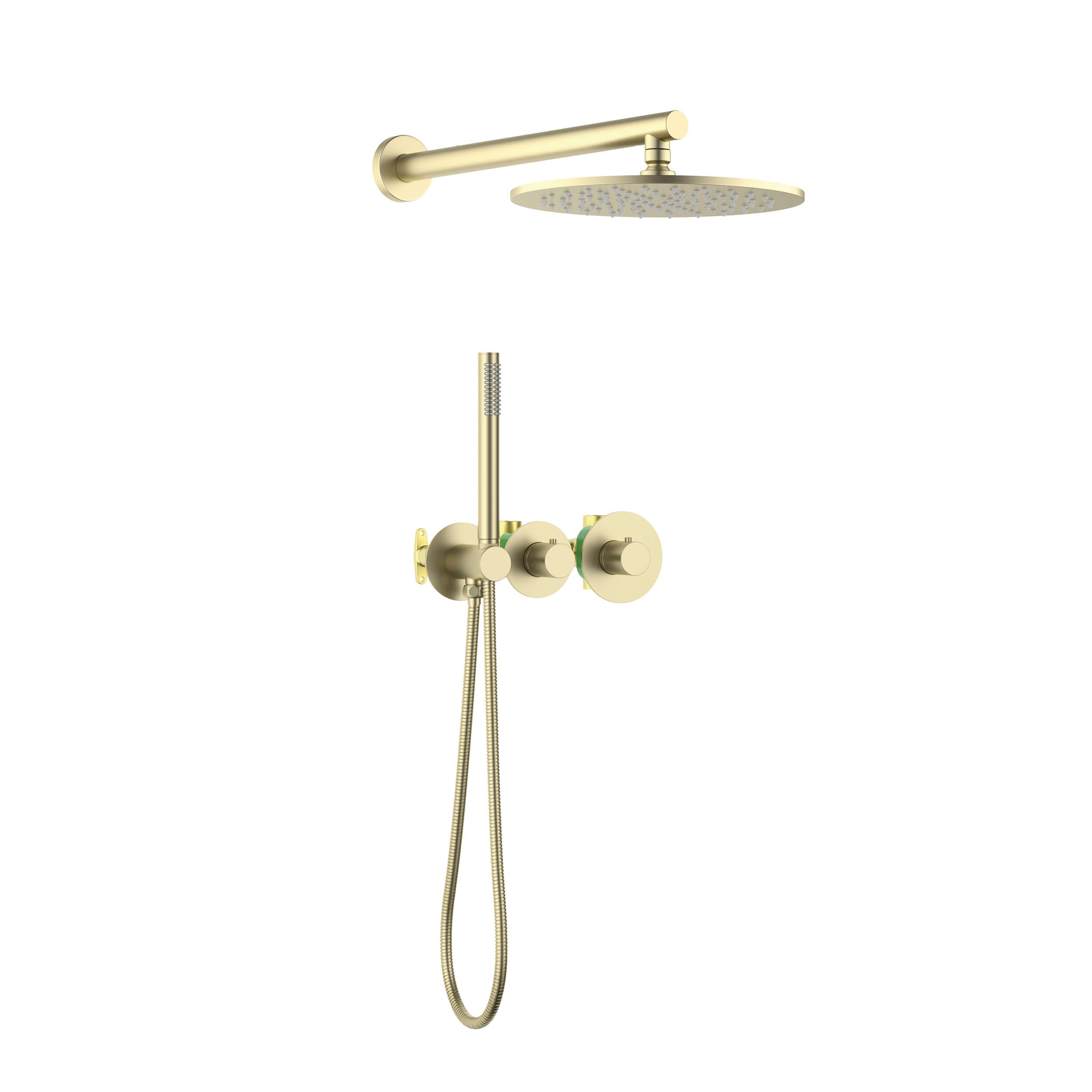 Halo 2-Function Thermostatic Wall Mount Shower System with Rough-in Valve - CSF-4010  - Shop at Home Craft Studio - 1