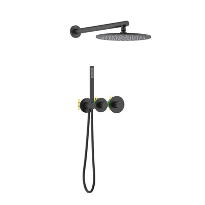 Halo 2-Function Thermostatic Wall Mount Shower System with Rough-in Valve - CSF-4010  - Shop at Home Craft Studio - 30