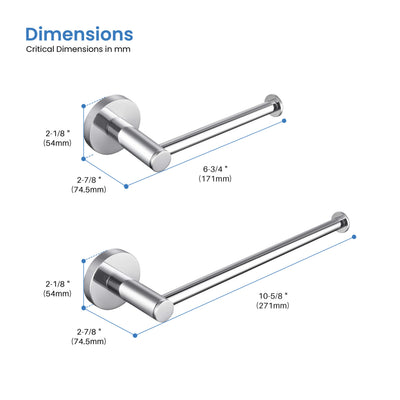 Halo 2-Piece Bathroom Hardware Set - C-CBA14-2-1  - Shop at Home Craft Studio - 30