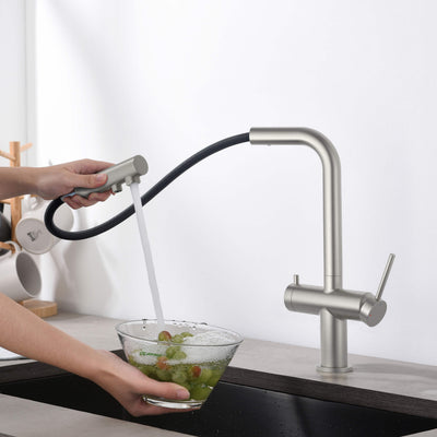 Halo 2-in-1 Pull Out Kitchen Filtration Faucet - CFF-502  - Shop at Home Craft Studio - 12
