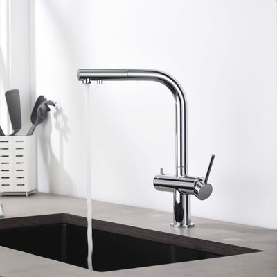 Halo 2-in-1 Pull Out Kitchen Filtration Faucet - CFF-502  - Shop at Home Craft Studio - 16