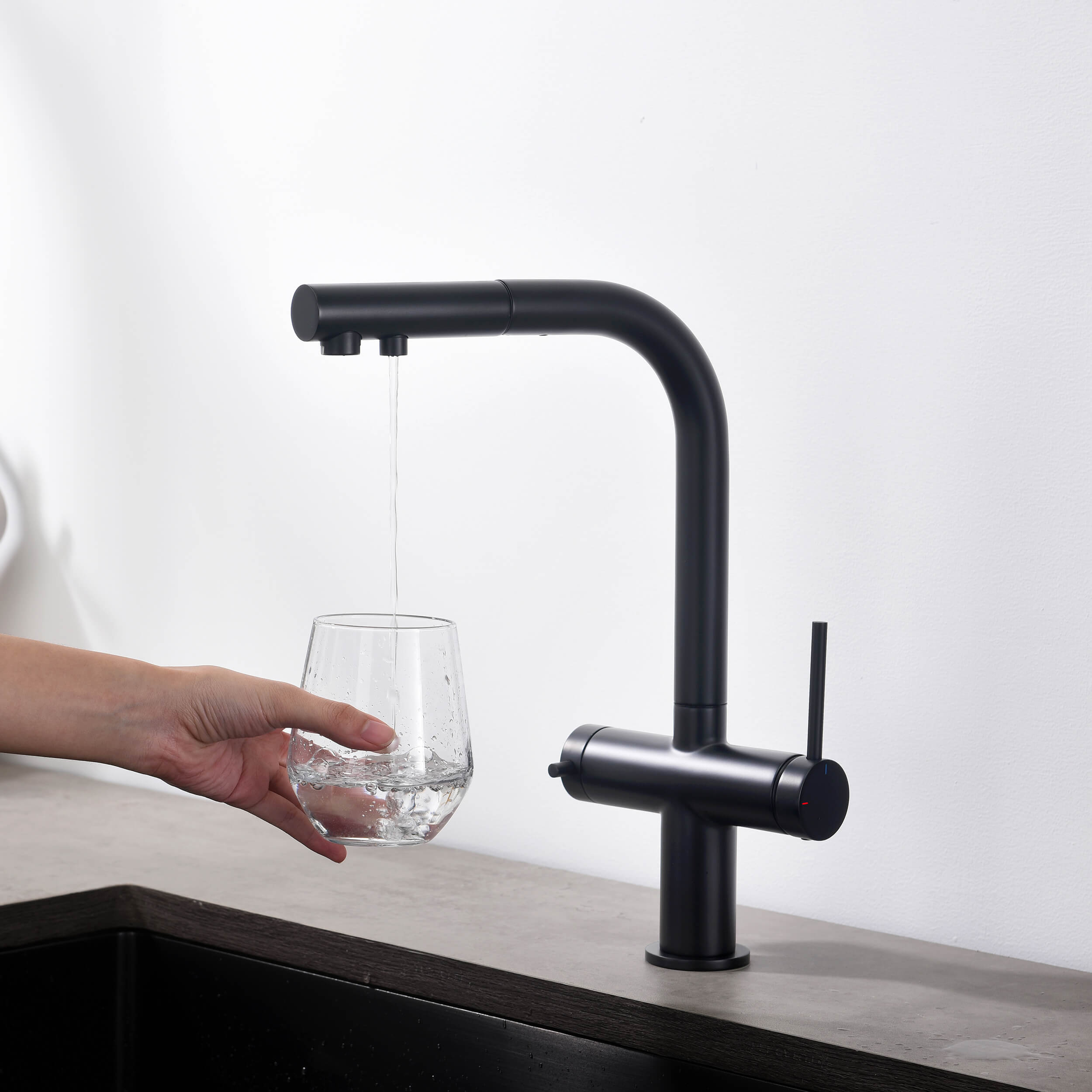 Halo 2-in-1 Pull Out Kitchen Filtration Faucet - CFF-502  - Shop at Home Craft Studio - 26