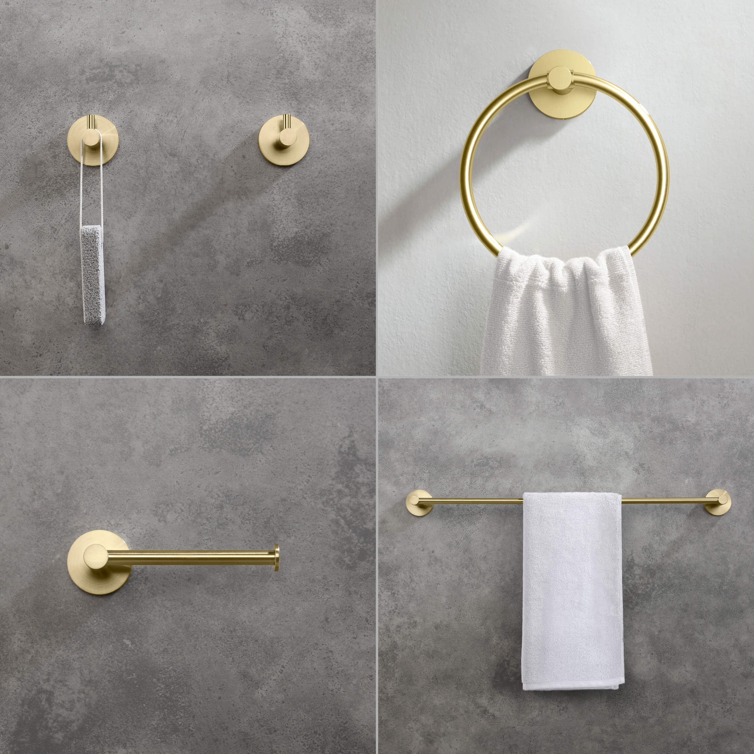 Halo 5-Piece Bathroom Hardware Set - C-CBA14-5-1  - Shop at Home Craft Studio - 4