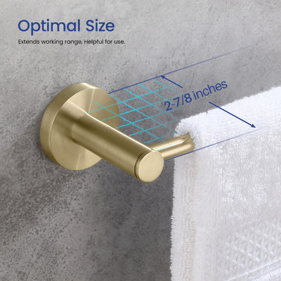 Halo 5-Piece Bathroom Hardware Set - C-CBA14-5-1  - Shop at Home Craft Studio - 5