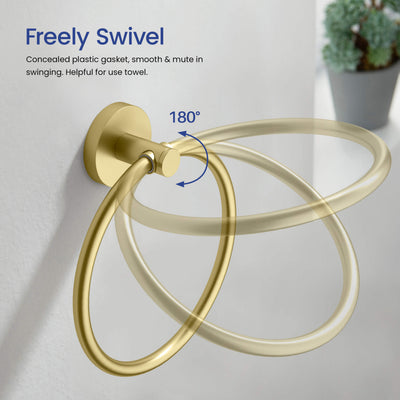 Halo 5-Piece Bathroom Hardware Set - C-CBA14-5-1  - Shop at Home Craft Studio - 6