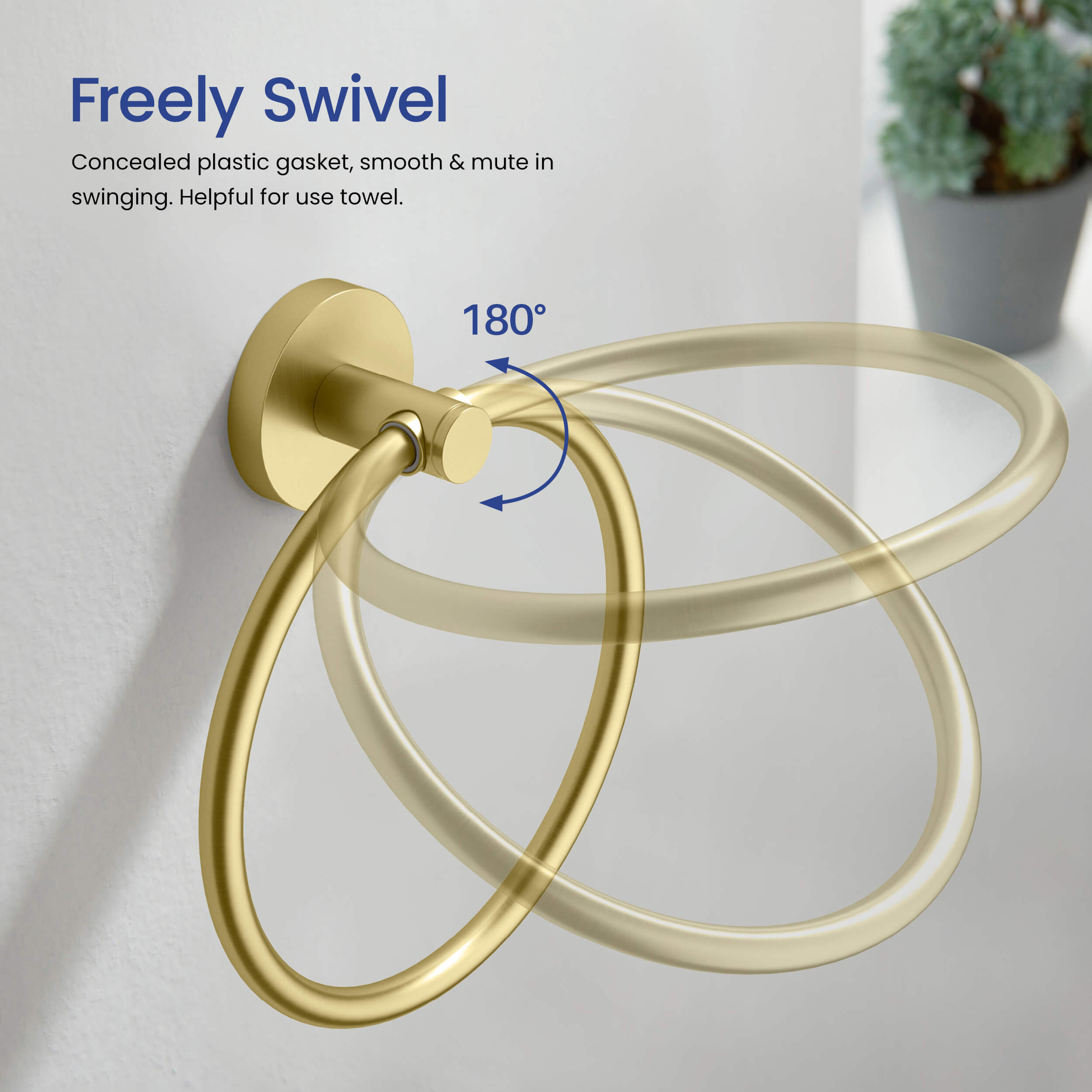 Halo 5-Piece Bathroom Hardware Set - C-CBA14-5-2  - Shop at Home Craft Studio - 7