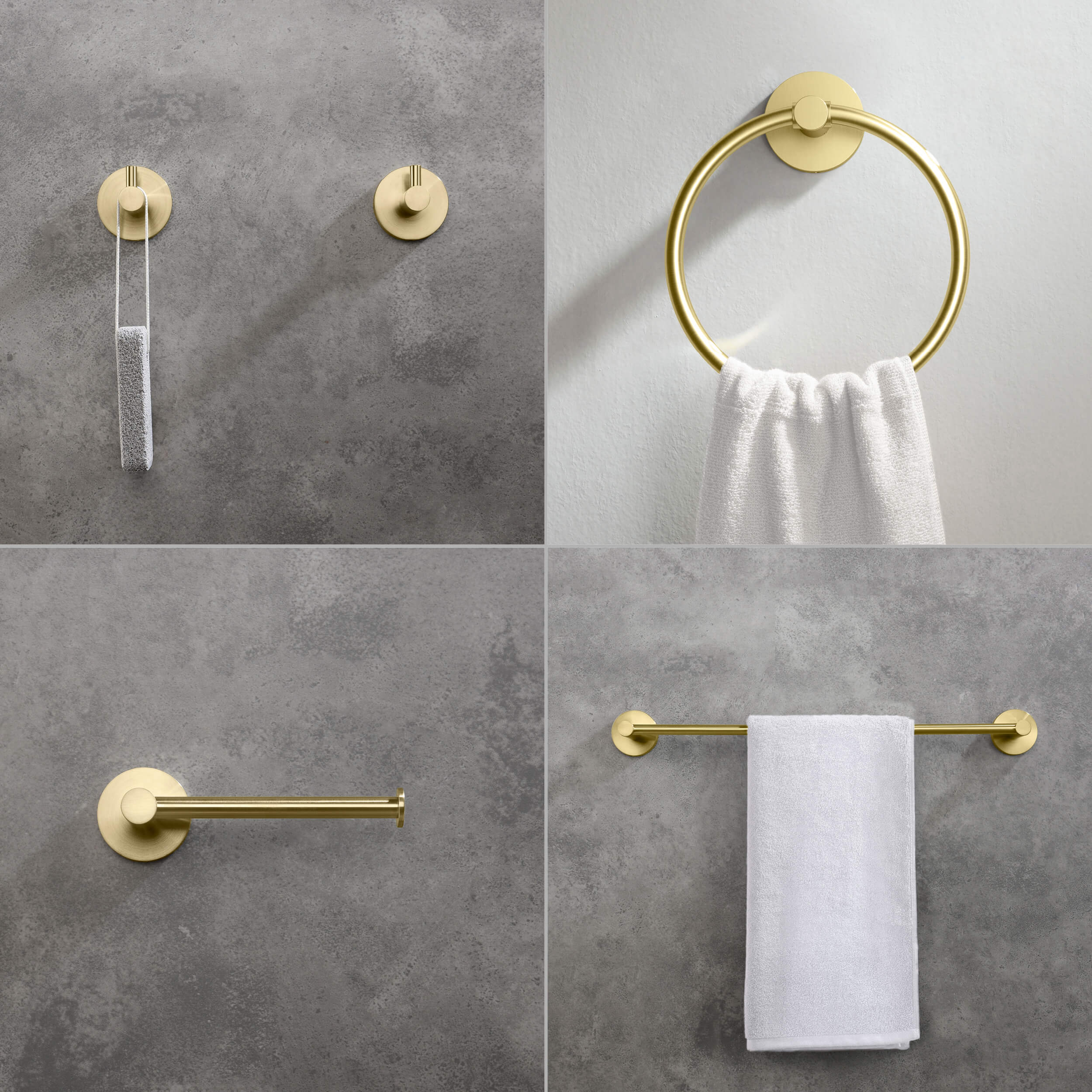 Halo 5-Piece Bathroom Hardware Set - C-CBA14-5-3  - Shop at Home Craft Studio - 4
