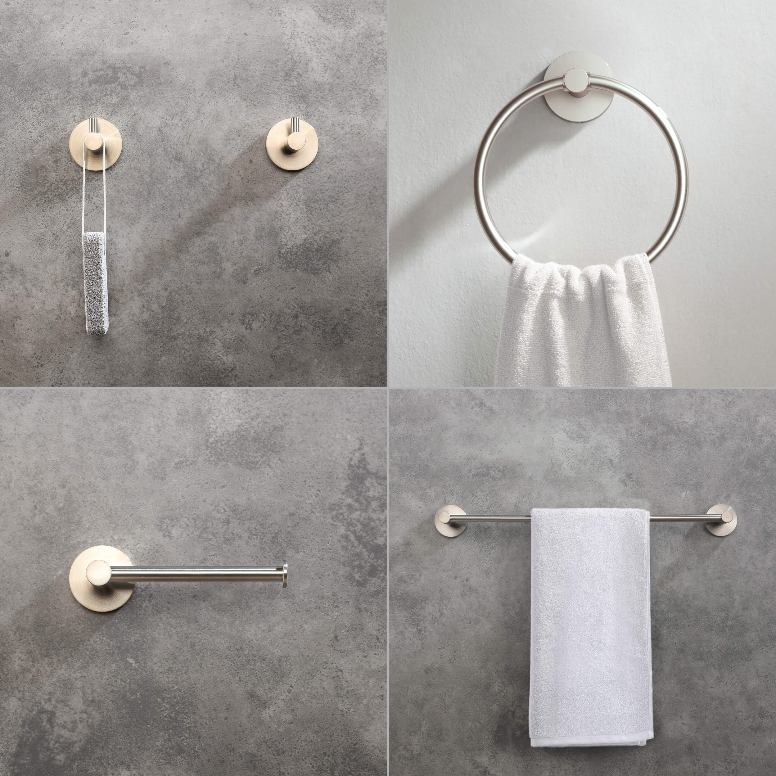 Halo 5-Piece Bathroom Hardware Set - C-CBA14-5-3  - Shop at Home Craft Studio - 15