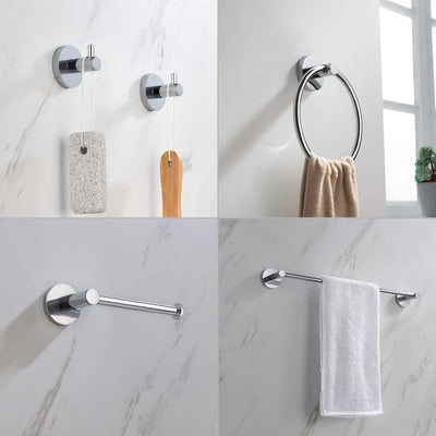 Halo 5-Piece Bathroom Hardware Set - C-CBA14-5-3  - Shop at Home Craft Studio - 24