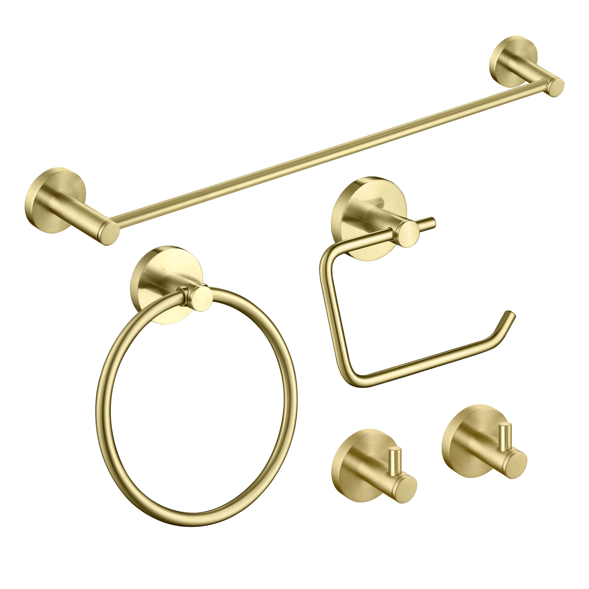 Halo 5-Piece Bathroom Hardware Set - C-CBA14-5-4  - Shop at Home Craft Studio - 1