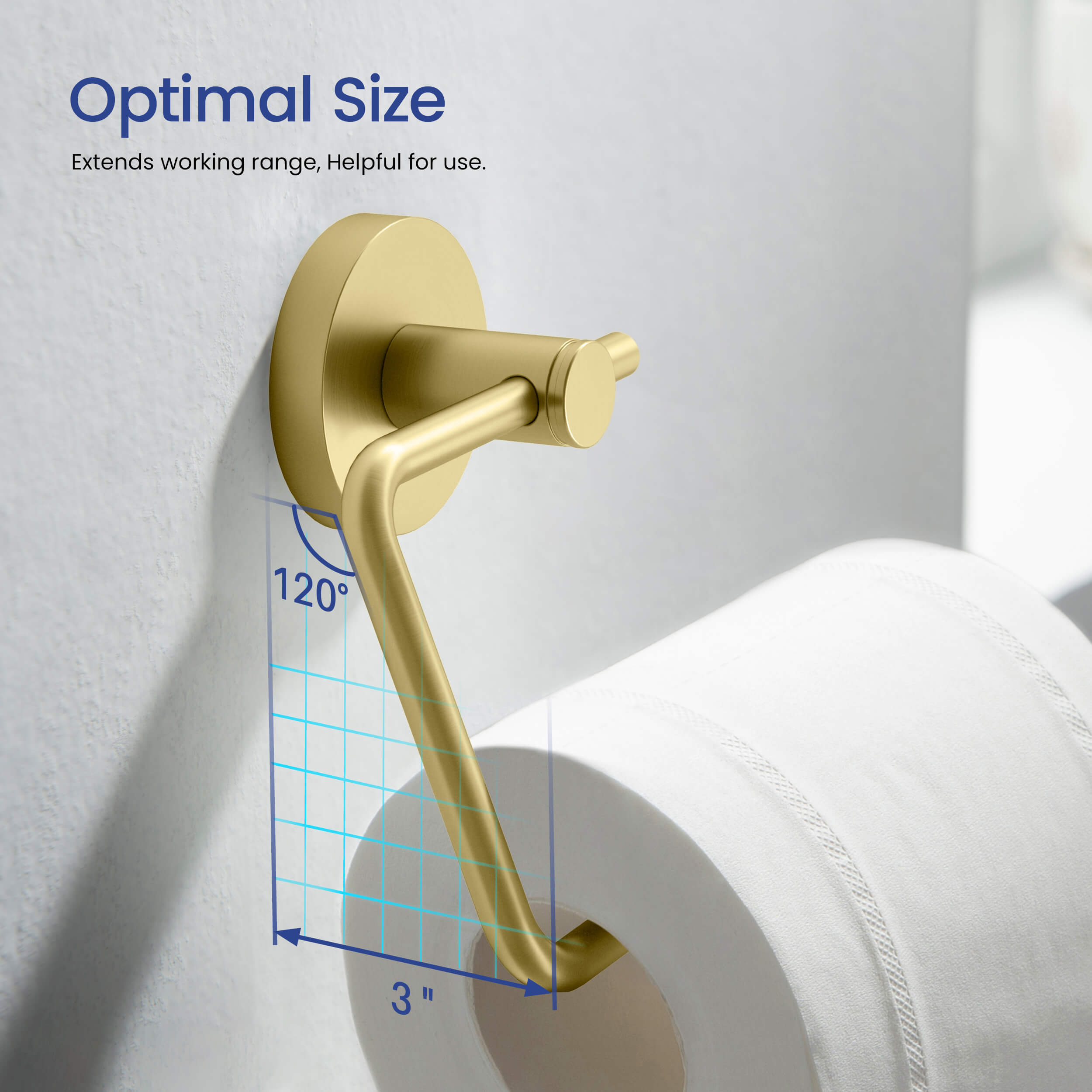 Halo 5-Piece Bathroom Hardware Set - C-CBA14-5-4  - Shop at Home Craft Studio - 7