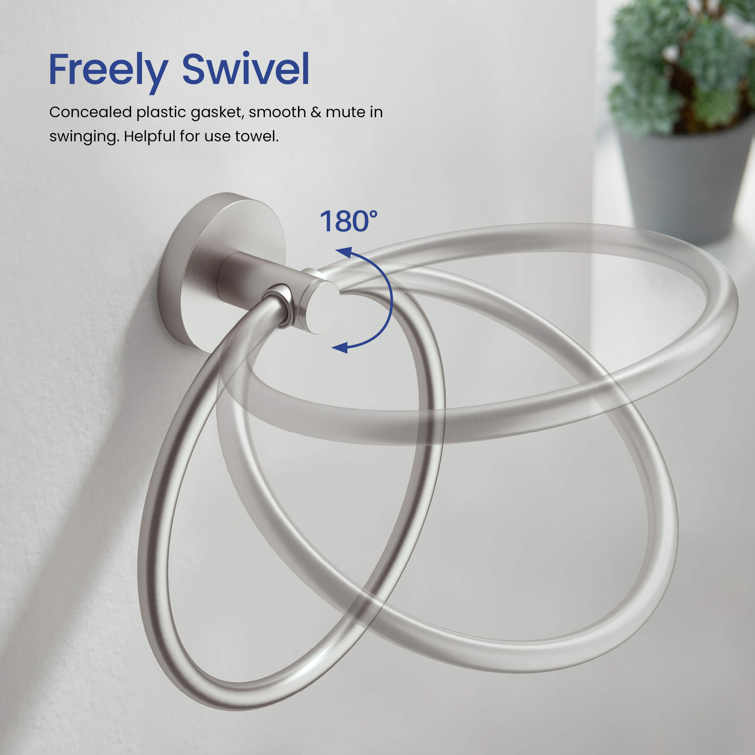 Halo 5-Piece Bathroom Hardware Set - C-CBA14-5-4  - Shop at Home Craft Studio - 17