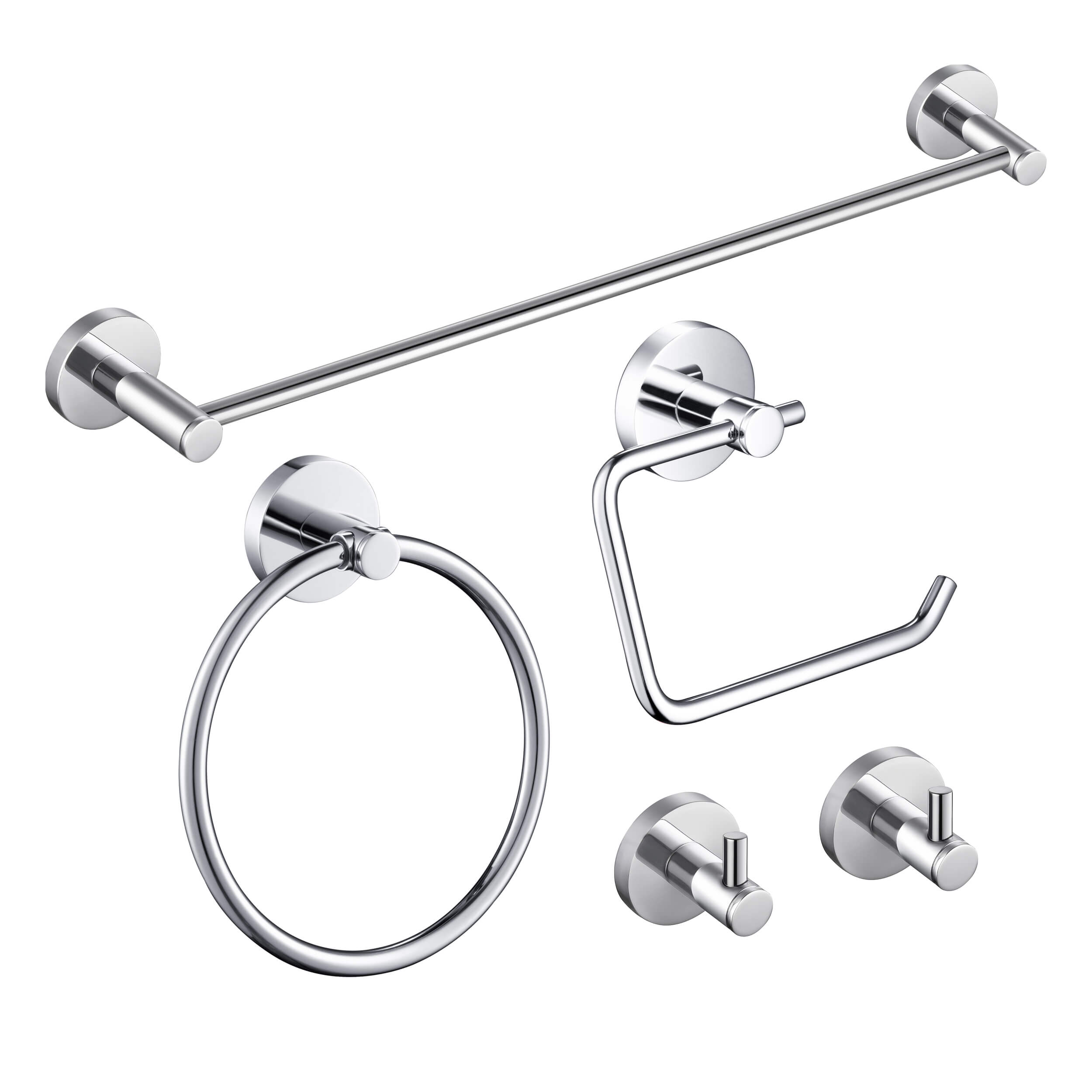 Halo 5-Piece Bathroom Hardware Set - C-CBA14-5-4  - Shop at Home Craft Studio - 21