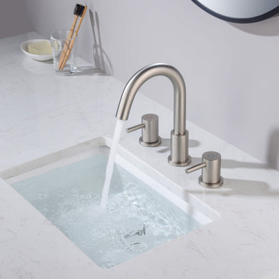 Halo 8" Widespread Bathroom Sink Faucet with Drain Assembly - CBF-1016  - Shop at Home Craft Studio - 8