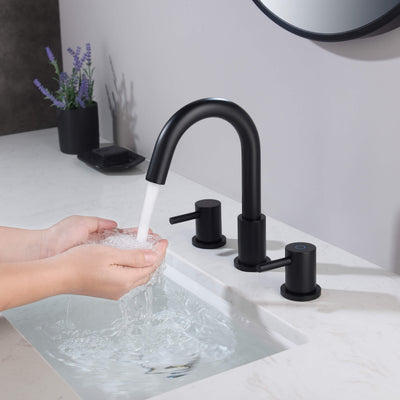 Halo 8" Widespread Bathroom Sink Faucet with Drain Assembly - CBF-1016  - Shop at Home Craft Studio - 19