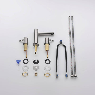 Halo 8" Widespread Bathroom Sink Faucet with Drain Assembly - CBF-1025BG  - Shop at Home Craft Studio - 14