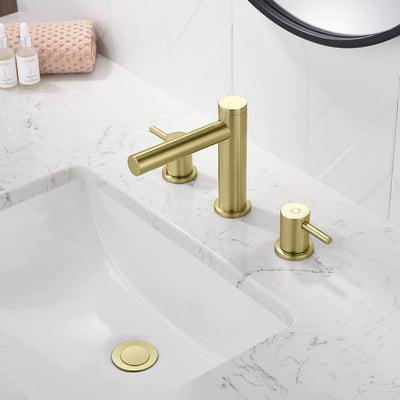 Halo 8" Widespread Bathroom Sink Faucet with Drain Assembly - CBF-1025BN  - Shop at Home Craft Studio - 9