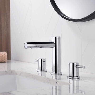 Halo 8" Widespread Bathroom Sink Faucet with Drain Assembly - CBF-1025BN  - Shop at Home Craft Studio - 16