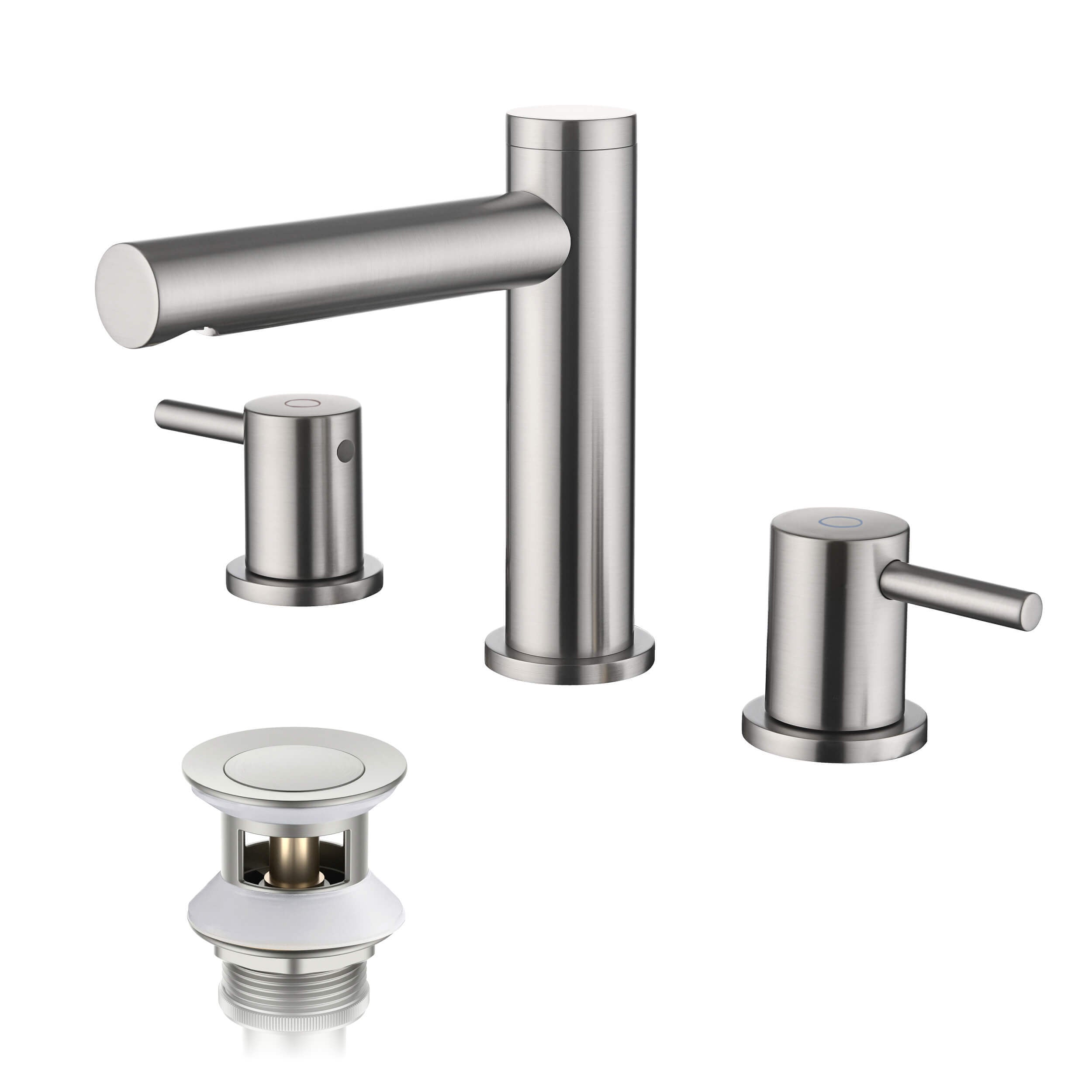Halo 8" Widespread Bathroom Sink Faucet with Drain Assembly - CBF-1025MB  - Shop at Home Craft Studio - 16
