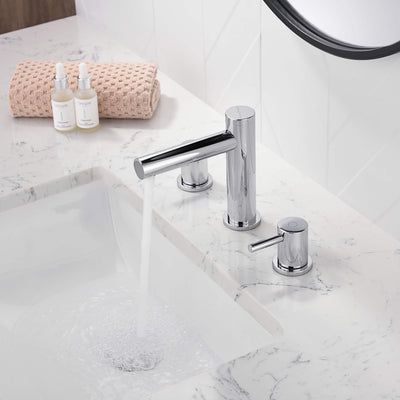 Halo 8" Widespread Bathroom Sink Faucet with Drain Assembly - CBF-1025MB  - Shop at Home Craft Studio - 26