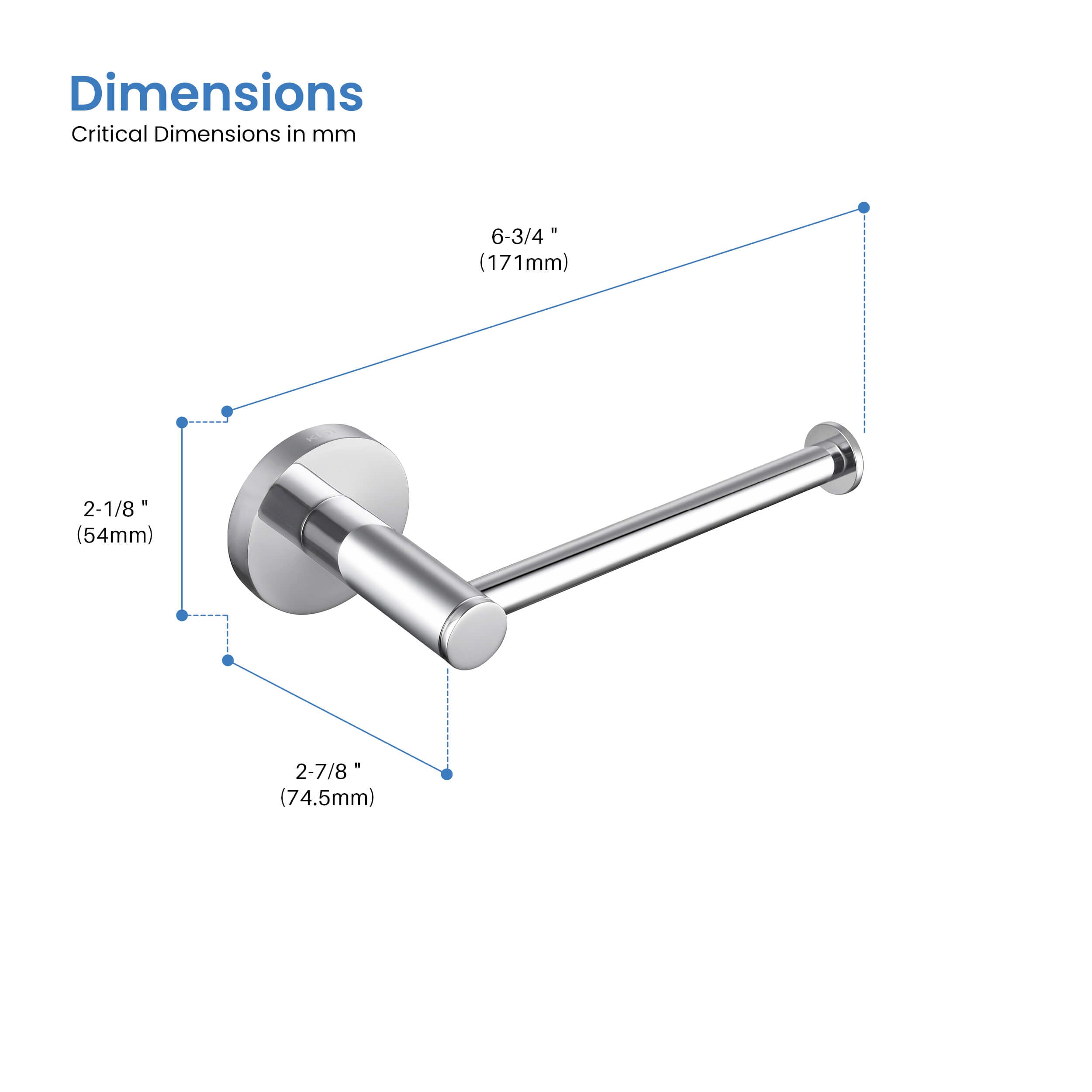 Halo Bathroom Toilet Paper Holder - CBA-1402  - Shop at Home Craft Studio - 20
